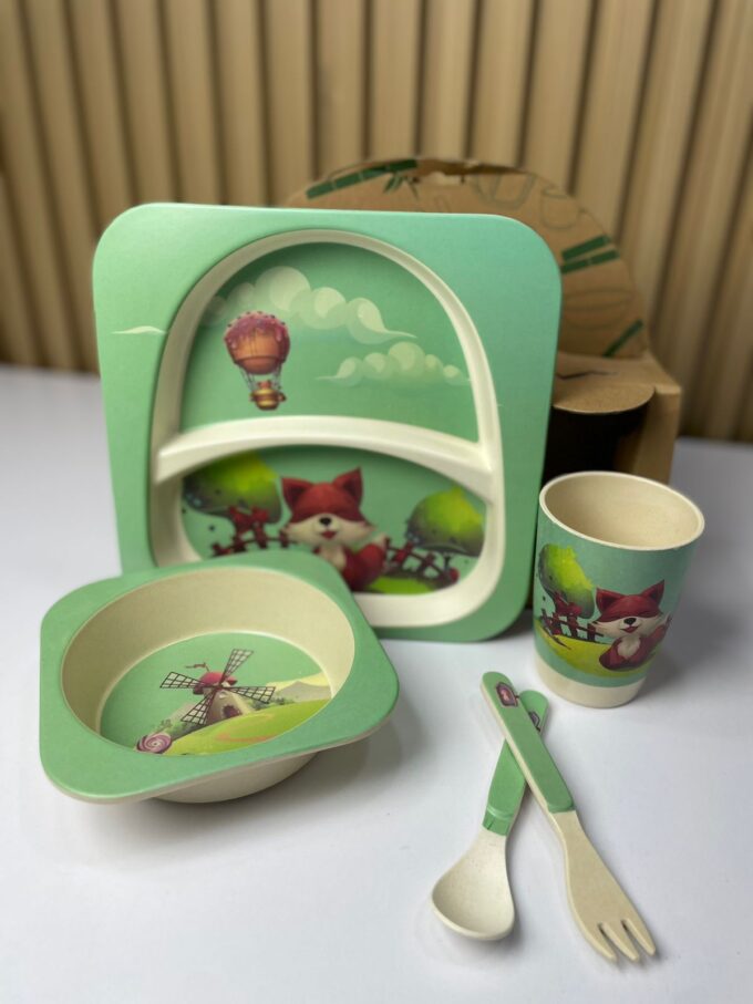 VAJILLA PARA BEBES BAMBU